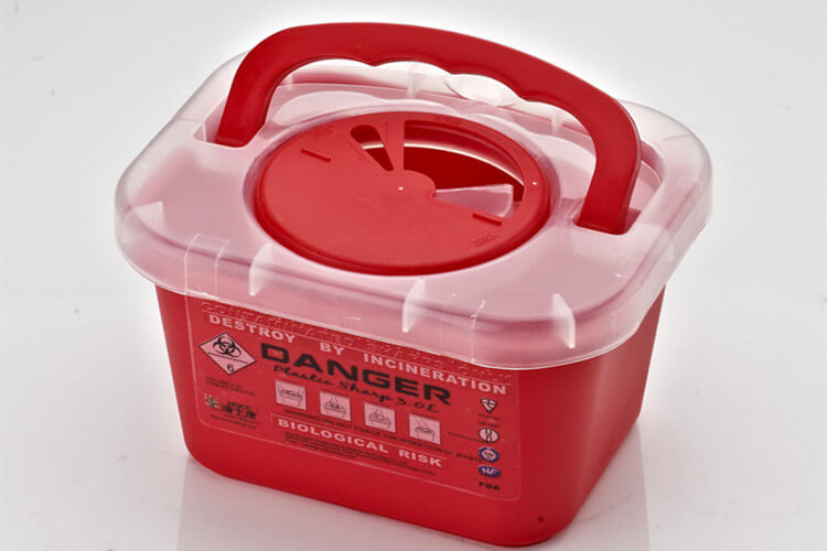 Red Sharp Container